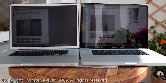 MacBook Pro side by side outside front